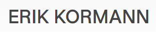 Erik Kormann logo