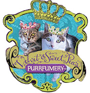 Velvet & Sweet Pea’s Purrfumery logo