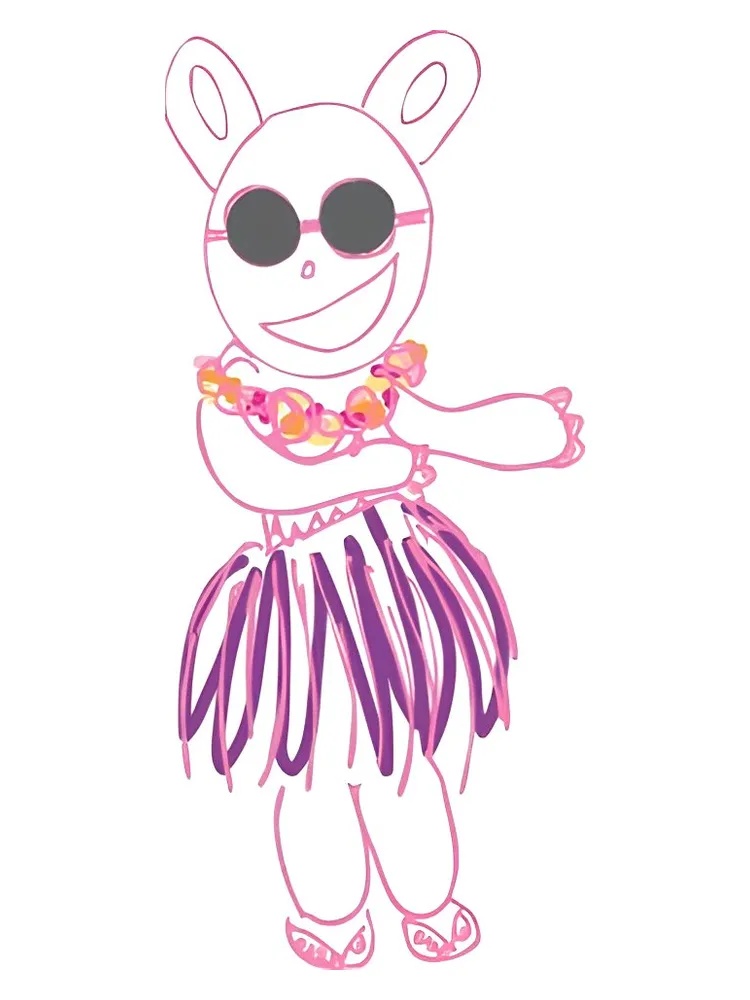 Little Miss Panda Gets Lei’d